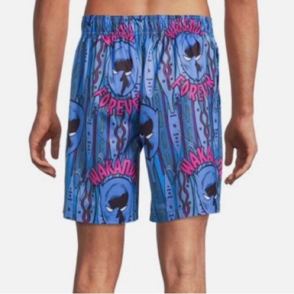 Marvel Black Panther Wakanda Forever Board Shorts 3XL - Picture 3 of 8